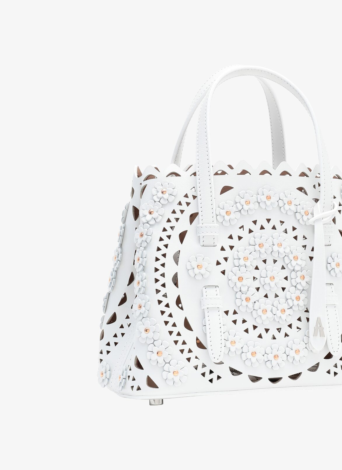 Mina 20 Tote Bag ALAÏA WHITE MINA 20 TOTE BAG